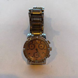 Bulova C837381 Diamond Bezel Stainless Steel Women's Chrono Watch